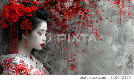 藝妓 和服 日式服裝 110642105