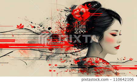 藝妓 和服 日式服裝 110642106