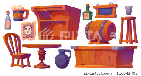 Western bar furniture set 110642402