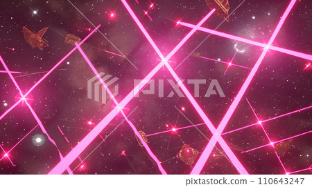 futuristic light radiation 110643247