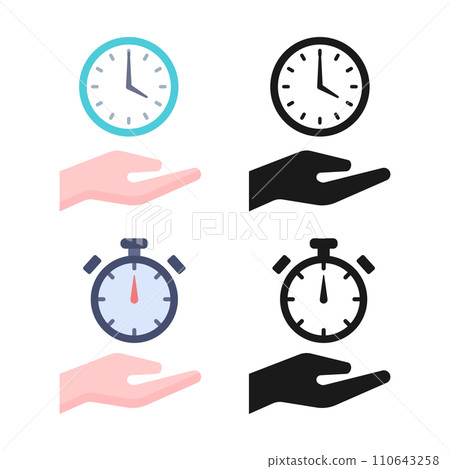 棕櫚和時鐘 110643258