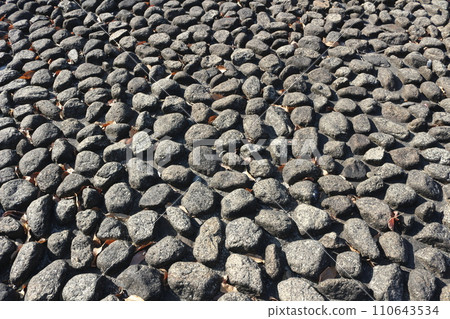 park, pond, stone park, pond, stone 110643534