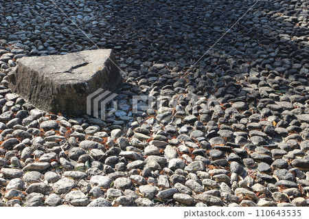 park, pond, stone park, pond, stone 110643535