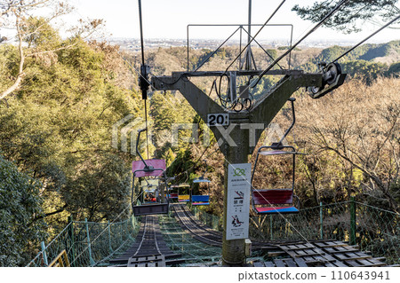 搭乘纜車欣賞高尾山的壯麗景色 110643941