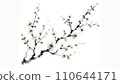 用毛筆畫的日式梅花 110644171