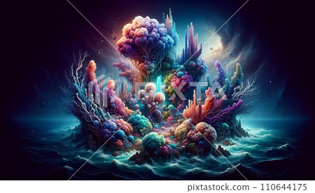 深海中神奇的珊瑚礁 110644175