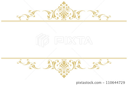gold royal decorative frame 110644729