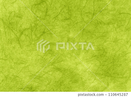 具有Moegi色的Unryu日本紙，可用作日式背景圖像 110645287