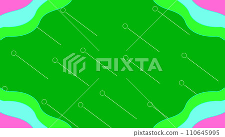 Graphic material for title back [green background] 110645995