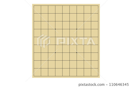 Shogi board seen from above 110646345