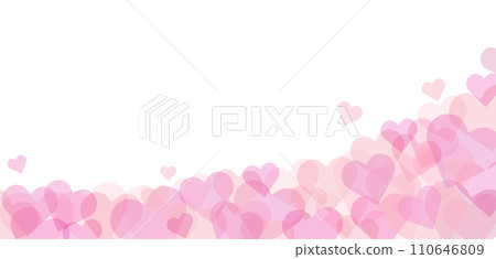 Pink heart vector background image that can be used for Valentine's Day 110646809