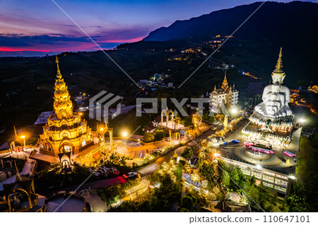 Aerial view of Wat Phra That Pha Sorn Kaew temple in Phetchabun, Thailand Aerial view of Wat Phra That Pha Sorn Kaew temple in Phetchabun, Thailand 110647101