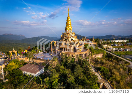 Aerial view of Wat Phra That Pha Sorn Kaew temple in Phetchabun, Thailand Aerial view of Wat Phra That Pha Sorn Kaew temple in Phetchabun, Thailand 110647110