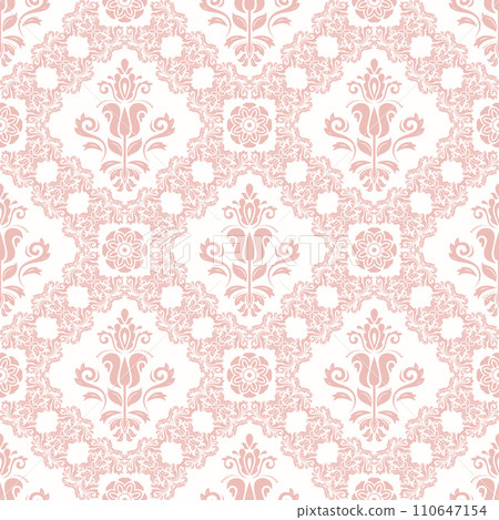 Orient Damask Seamless Background With Arabesques Orient Damask Seamless Background With Arabesques 110647154