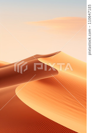 sand wave is blown from one spot in the dunes of namibia sand 110647185