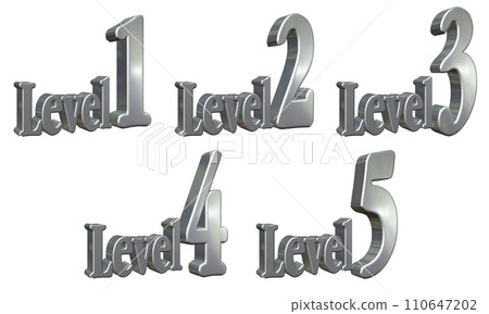 3DCG characters [Level1/Level2/Level3/Level4/Level5] Silver, Silver 110647202