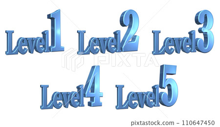 3DCG characters [Level1/Level2/Level3/Level4/Level5] Blue, Blue 110647450