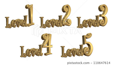 3DCG characters [Level1/Level2/Level3/Level4/Level5] Gold, gold 110647614