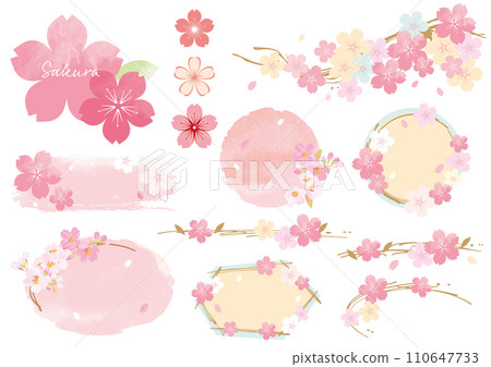 春天櫻花框架材料安排 110647733