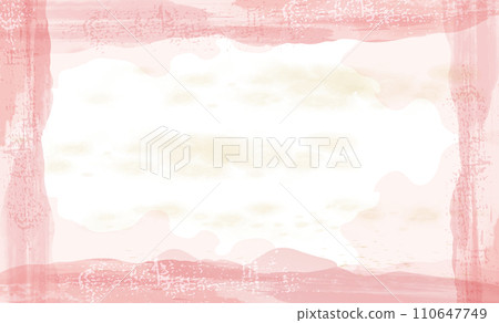 Spring cherry blossom frame background illustration 110647749