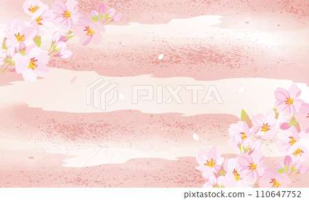 春天櫻花框架背景圖 110647752