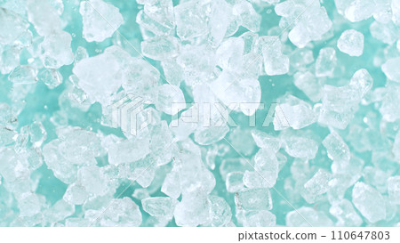 Crushing Ice Explosion Texture Background, Close-up 110647803