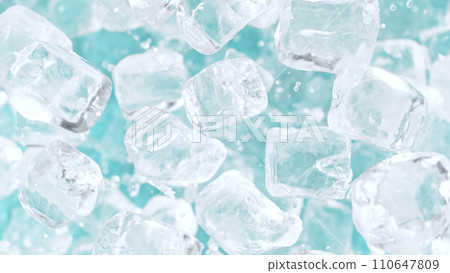 Crushing Ice Explosion Texture Background, Close-up Crushing Ice Explosion Texture Background, Close-up 110647809
