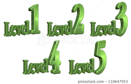 3DCG characters [Level1/Level2/Level3/Level4/Level5] Green, Green 110647953