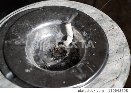 smoking area ashtray 110648308