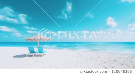 on the beach at an oceanfront resort on the beach at an oceanfront resort 110648396