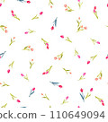 Floral pattern, tulip seamless pattern, spring illustration, textile, wallpaper, wrapping paper, 110649094