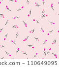 Floral pattern, tulip seamless pattern, spring illustration, textile, wallpaper, wrapping paper, 110649095