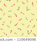 Floral pattern, tulip seamless pattern, spring illustration, textile, wallpaper, wrapping paper, 110649096