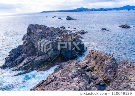 [Sea material] Scenery of Goishi coast [Iwate Prefecture] 110649129