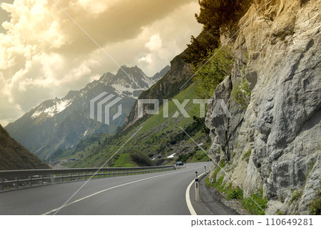 Road in Austrian mountains, Austria 110649281