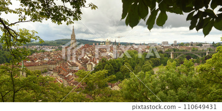 Panorama of Bern old town the capital of Switzerland, 110649431