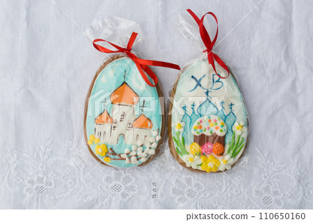 gingerbread with glaze for the Easter holiday gingerbread with glaze for the Easter holiday 110650160