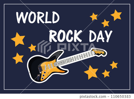 World Rock Day banner 110650383