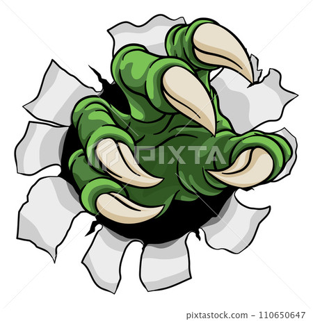 Claw Monster Dinosaur Eagle Dragon Hand Rip Tear Claw Monster Dinosaur Eagle Dragon Hand Rip Tear 110650647