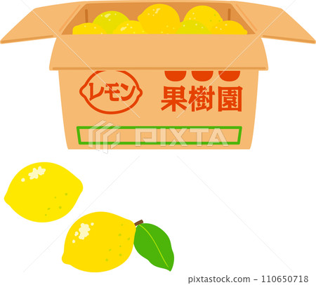 lots of lemons in a cardboard box lots of lemons in a cardboard box 110650718