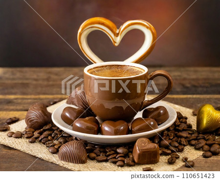 Take a breather, hot chocolate (AI generated) 110651423