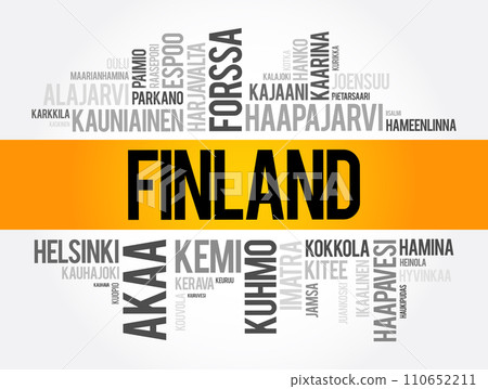 List of cities and towns in Finland, word cloud collage, business and travel concept background List of cities and towns in Finland, word cloud collage, business and travel concept background 110652211