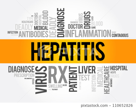 Hepatitis word cloud collage, health concept background Hepatitis word cloud collage, health concept background 110652826