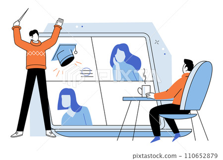 Financial education vector illustration. The concept financial education emphasizes importance understanding principles finance and their application in real world scenarios Finance and economy 110652879