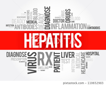 Hepatitis word cloud collage, health concept background Hepatitis word cloud collage, health concept background 110652983