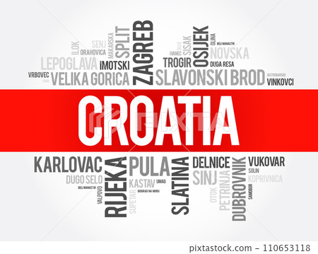 List of cities and towns in Croatia, word cloud collage, business and travel concept background List of cities and towns in Croatia, word cloud collage, business and travel concept background 110653118