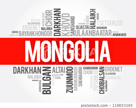 List of cities and towns in Mongolia, word cloud collage, business and travel concept background List of cities and towns in Mongolia, word cloud collage, business and travel concept background 110653165