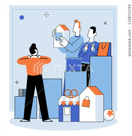 Business Association. Vector illustration. Association with like minded professionals can enhance career prospects and foster growth Associates with diverse skill sets contribute to success business 110653294