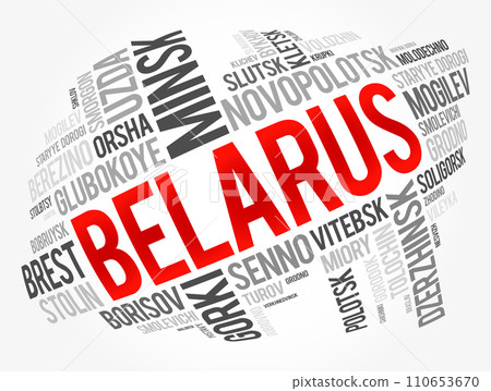 List of cities and towns in Belarus, word cloud collage, business and travel concept background List of cities and towns in Belarus, word cloud collage, business and travel concept background 110653670