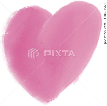 Watercolor heart 110654569